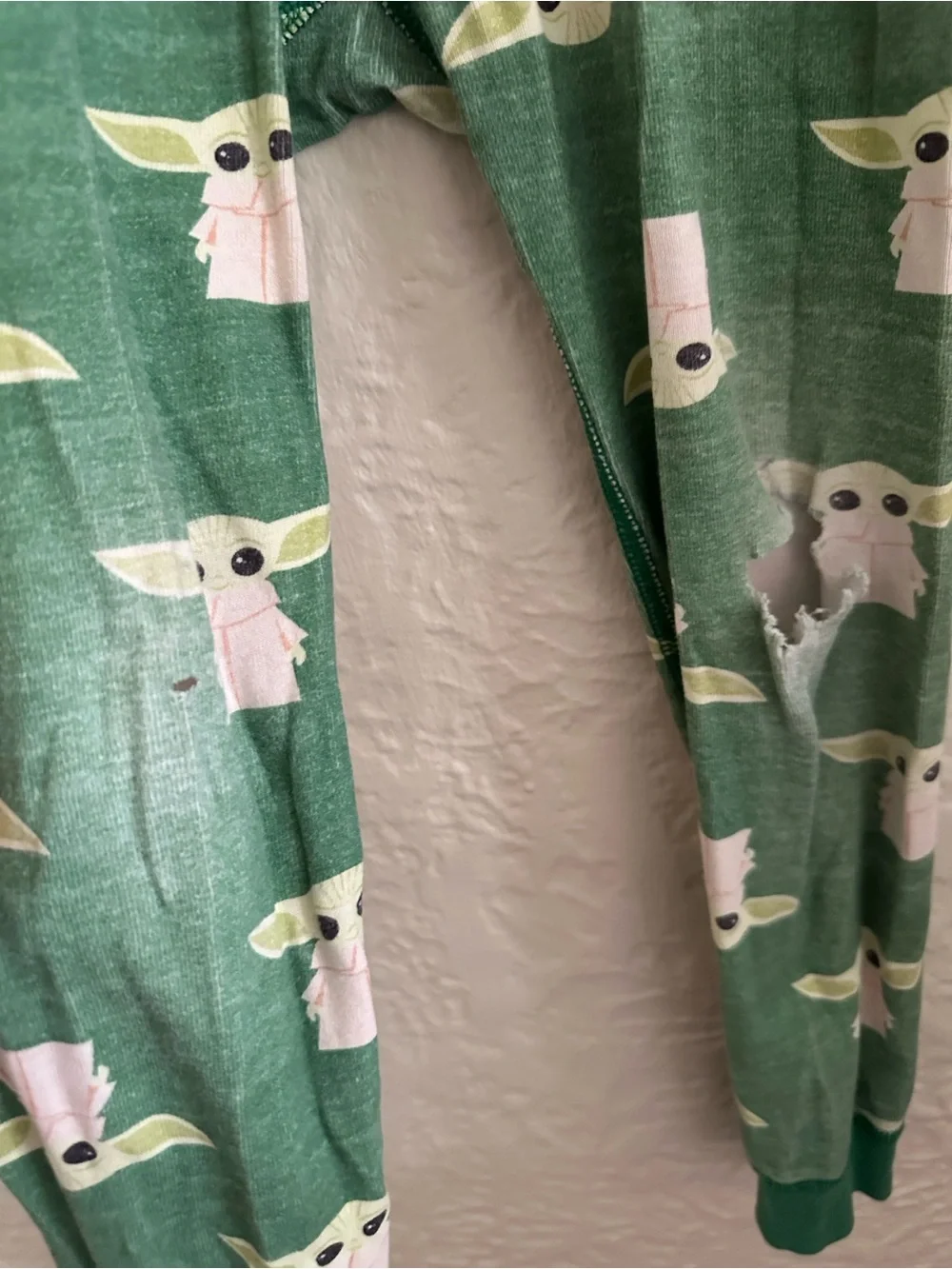 Hanna Andersson Star Wars The Child Grogu Green Pajama Set FLAWS Kids Children 5